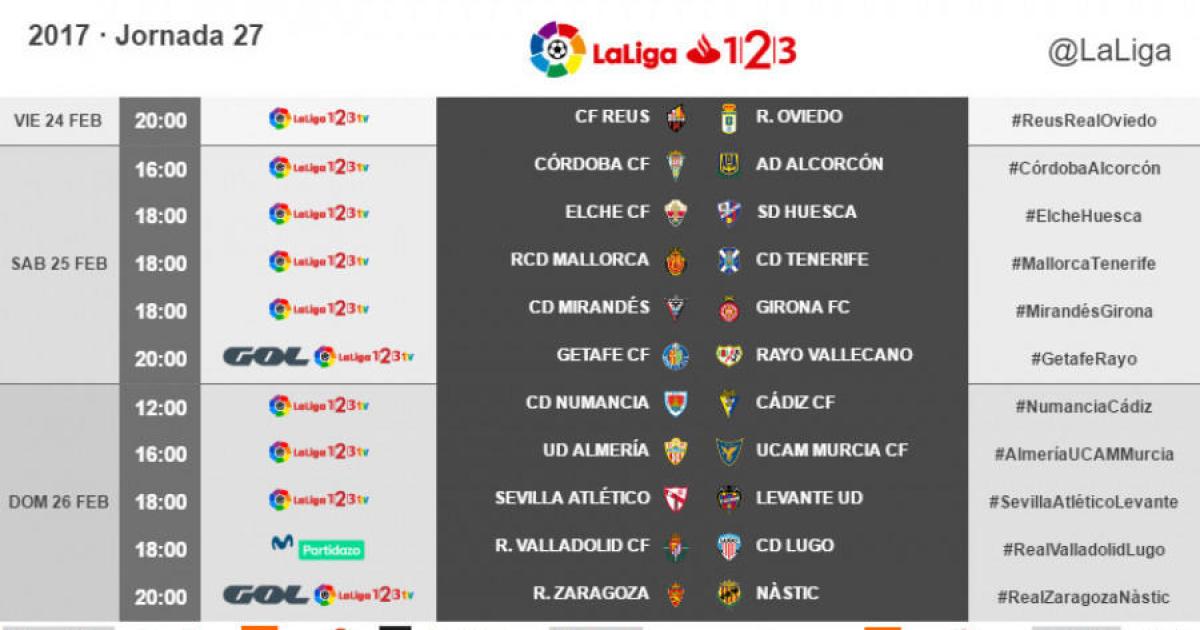 Els Horaris De La A Jornada De Segona A Oficials