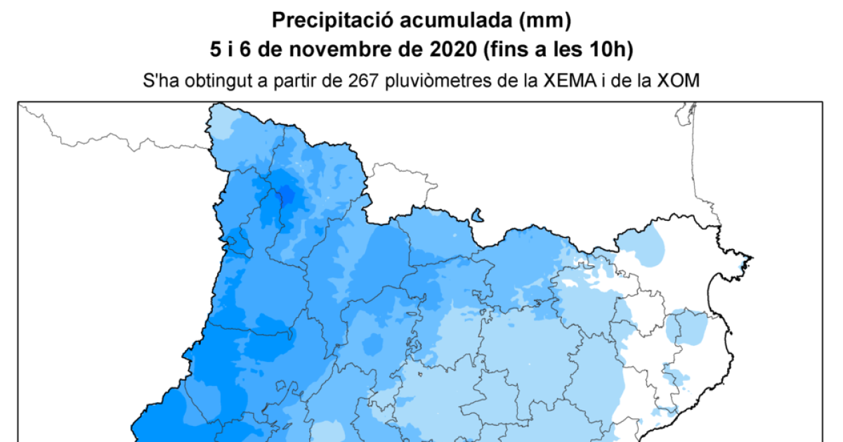 La pluja acumula més de 100 l m2 en diversos punts de les Terres de l Ebre