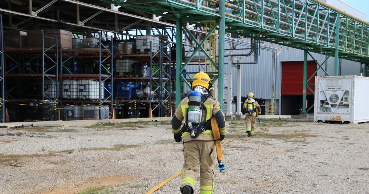 Uns 150 efectius participen en el simulacre d accident de risc químic