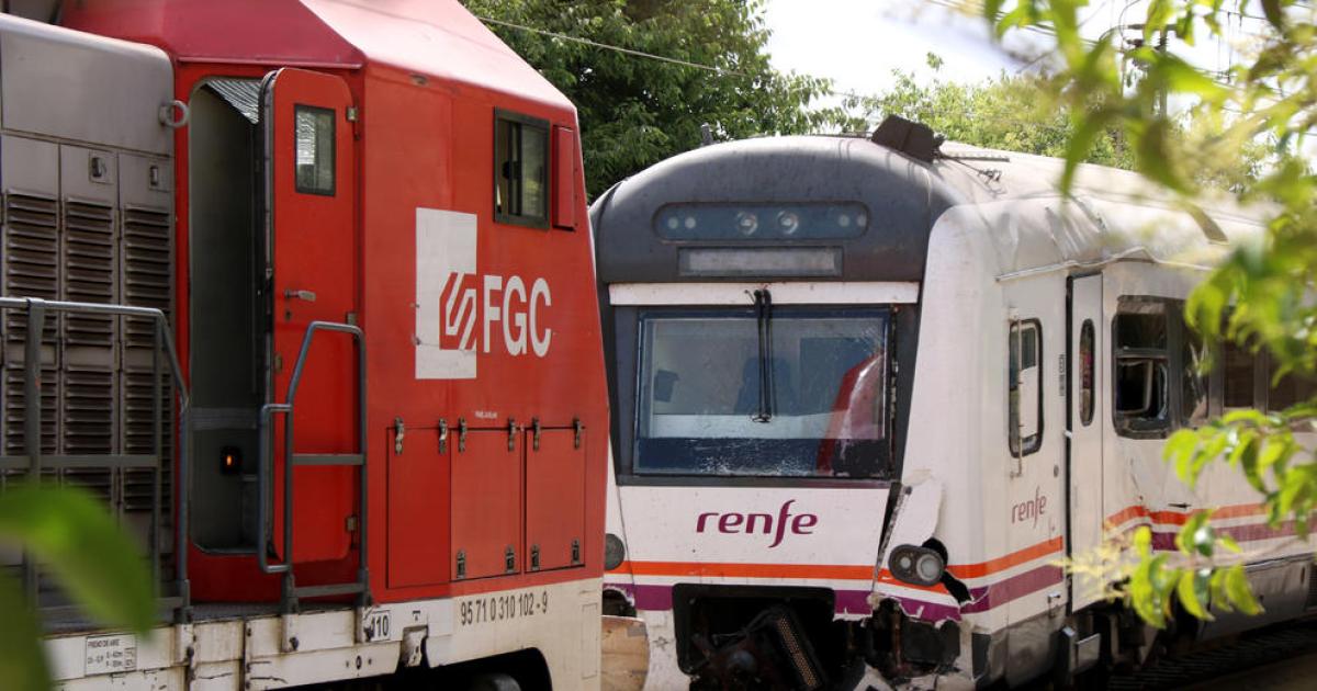 Ya se conoce la causa del choque frontal entre dos trenes en Vilaseca