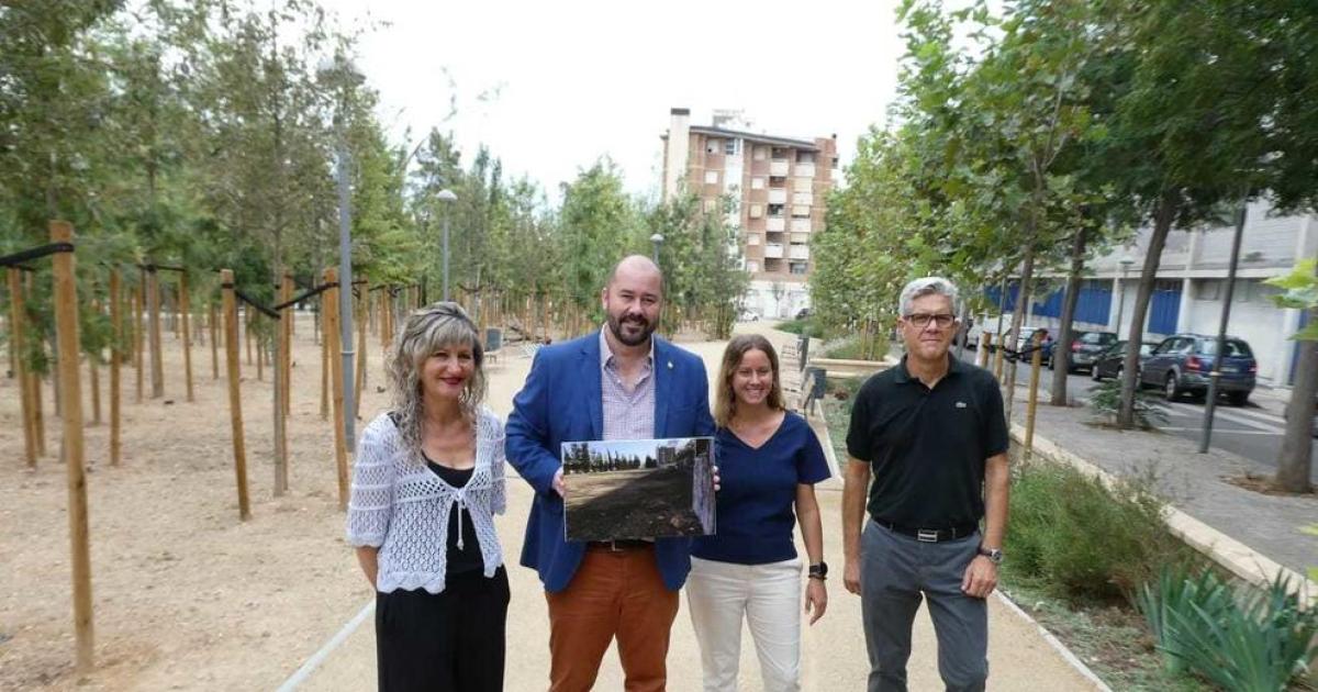 ERC presenta la nueva zona verde frente al Instituto Torreforta de