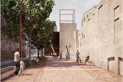 Recreació del projecte de recuperació i urbanització de la muralla de Sant Francesc.