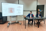 Un moment de la presentació de l'estudi de necessitat de talent de les empreses del Clúster TIC Catalunya Sud i els eixos d'acció per 2024 del TIC Sud.