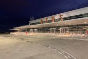 Imatge de la plataforma d'il·luminació LED de l'Aeroport de Reus.
