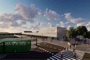 Recreació virtual de com s’espera que quedi la nova estació intermodal una vegada entri en funcionament.