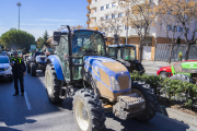 Imatge d'arxiu d'una tractorada a la ciutat de Tarragona.