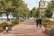 Render del Passeig del rellotge després de la reforma que projecta el Port de Tarragona.