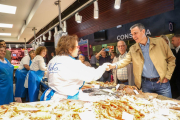 Imatge de la visita de Pedro Sánchez al Mercat Central de Tarragona.