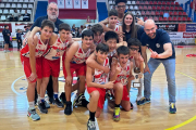 Un dels equips infantils del CB Valls