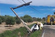 Imatge del cotxe accidentat.