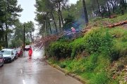 Imatge d'una de les incidèndies causades per la pluja, a Olesa de Bonesvalls