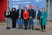 Fotografia de la visita institucional al Parc de Nadal de Reus que està gairebé a punt per obrir portes el 27 de desembre.