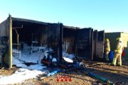 Imatge dels efectes de l'incendi a Camarles