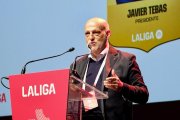 Imatge de Javier Tebas a les 'Jornadas de Clubes' celebrades a Tarragona.