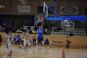 El jugador del CB Salou, Adrià Aragonès, durant un partit d’aquesta temporada.