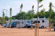 Imatge de l'aparcament d'autocaravanes a Salou.