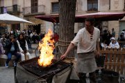 En Francesc del Taller Forja Vpt, durant la 38a Setmana Medieval de Montblanc