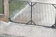 Imatge de la recent pedregada a la Sénia