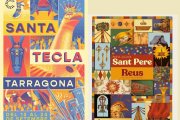 Imatge dels cartells de Santa Tecla de Tarragona 2024 i Sant Pere de Reus 2025, que ha provocat comentaris sobre la seva semblança.