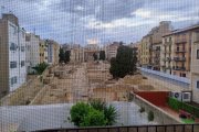 El Fòrum de la Colònia amb els arbres talats.