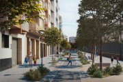 Render de la reforma del carrer del Doctor Ferran.