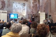 Instant de l’acte a Cartoixa d’Escaladei que va donar el tret de sortida a l’any de celebracions del 700 aniversari del Comtat de Prades.
