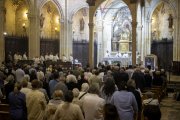 Imatge de la missa a la Prioral de Sant Pere