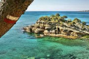 Imagen de la Cala de l'Illot de l'Àliga.
