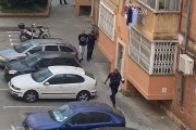 El moment de la detenció a la Glorieta del Priorat del barri Fortuny de Reus.