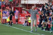 El tècnic del Nàstic, Luis César en el partit de la seva estrena al Nou Estadi contra l’Arenteiro. Nàstic