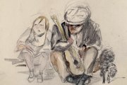Una de les obres de Maria Freser exposades al Museu de Valls.
