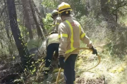 Imatge dels Bombers treballant en l'incendi