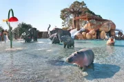 Imagen del parque acuático del camping Sangulí Resort, en Salou.