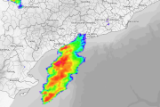 La pluja que s'aproxima a Tarragona.