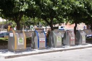 Imatge d'arxiu de contenidors soterrats a la ciutat.
