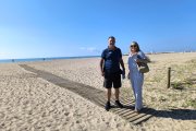 Manel García i Marta Tobella, aquest dilluns al balanç de la temporada de platges d’enguany.