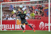 Dani Rebollo durant un duel d'aquesta temporada.