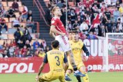 Sergio Santos durant el duel contra l'Alcorcón.