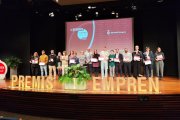 Els representants de les empreses amb els premis atorgats