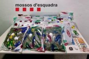 Imagen de la droga intervenida por los Mossos d'Esquadra en el hotel de Salou.