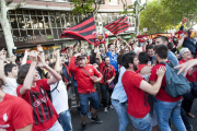 Celebració dels carrers de la ciutat de Reus de l'ascens del CF Reus Deportiu a Segona A, el 2 de juny de 2016