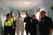 Visites dels cossos de seguretat a diferents hospitals de Tarragona