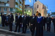 Imatges del viacrucis processional del Gremi de Marejants, al Serrallo.