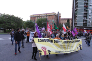 Poc seguiment durant la manifestació d'aquesta tarda a Tarragona