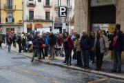 La cadena ha unit la plaça de la Font amb la Catedral