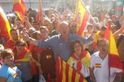 Prop d'un milió de persones es manifesten a Barcelona a favor de la unitat d'Espanya.