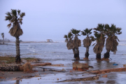 Afectacions del temporal al delta de l'Ebre