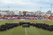 Posada de llarg dels 300 futbolistes i 17 equips de la base del CF Reus