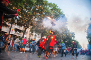 El Correfoc Petit de Santa Tecla va trascòrrer des del capdamunt de la Rambla Nova  fins la plaça Corsini