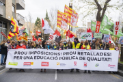 Manifestació de docents a Tarragona